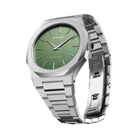 Armbanduhr D1 Milano Herr Moss Ultra Thin 40 mm in Stahl D1-UTBJ06 - D1-UTBJ06